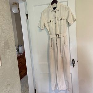 Massimo Dutti off white Jumpsuit